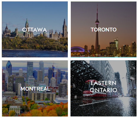 Ottawa, Toronto, Vancouver, Montreal, Eastern Ontario